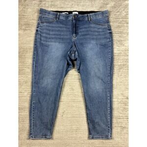 Ava & Viv Jeans Womens 26 Blue Denim High Rise Skinny Comfort Waist